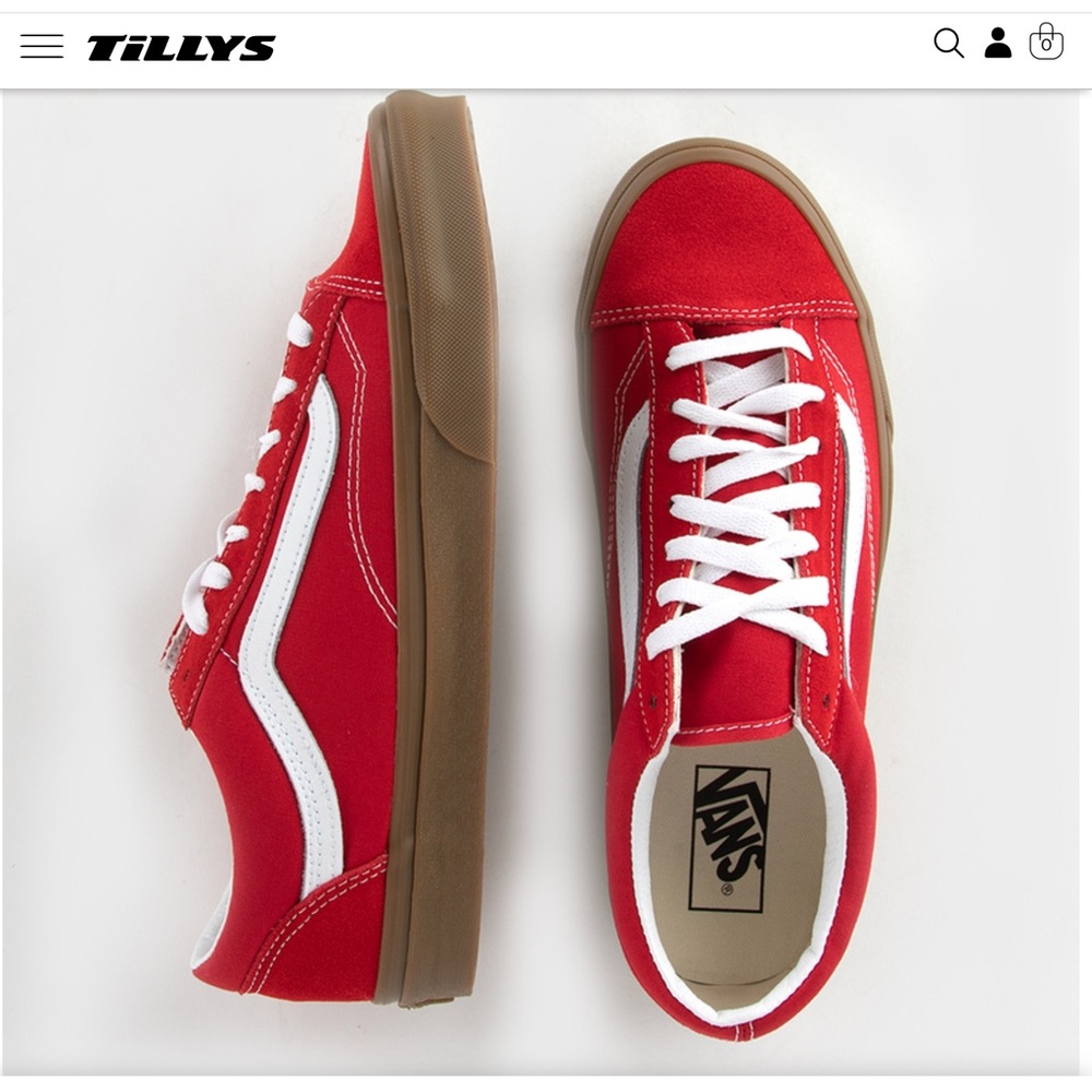 Vans Red Shoes